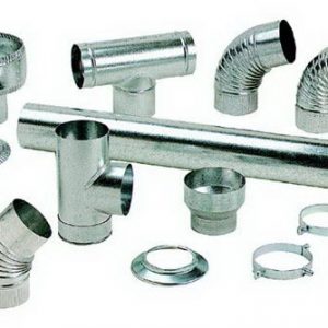 Caño en chapa galvanizada y accesorios